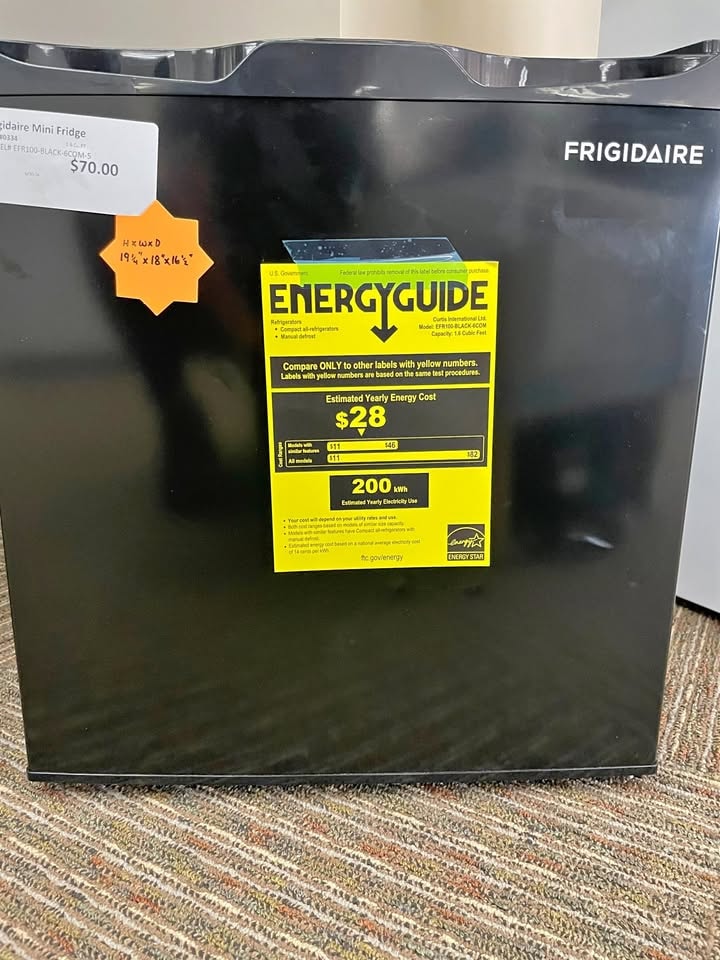 Frigidaire 1.6 Cu. Ft. Compact Refrigerator with Freezer — Black