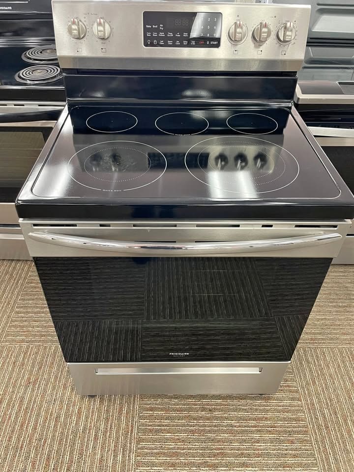 Frigidaire Refurbished 30" Freestanding Electric Range with 5 Smooth-Top Elements — Silver