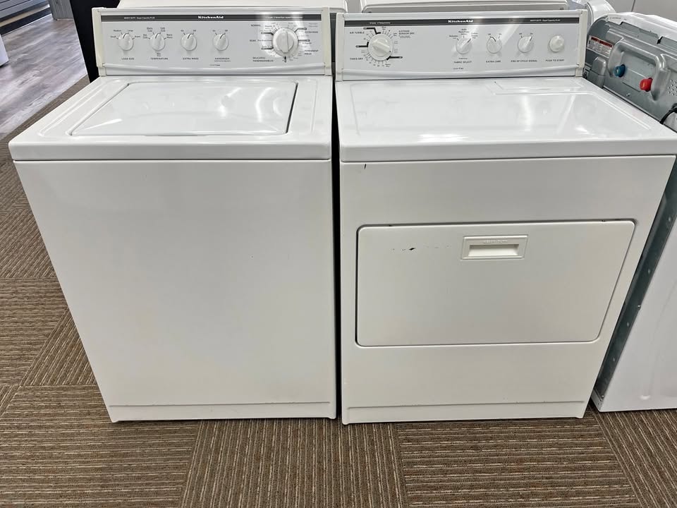 KitchenAid Heavy Duty Washer & Electric Dryer Set — White