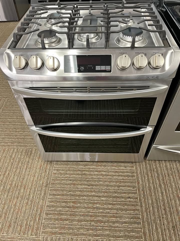 LG 30" Slide-In Gas Smart Range — Stainless Steel