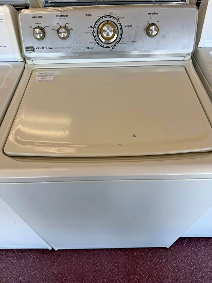 Maytag Centennial 27" Top-Load Washer — White