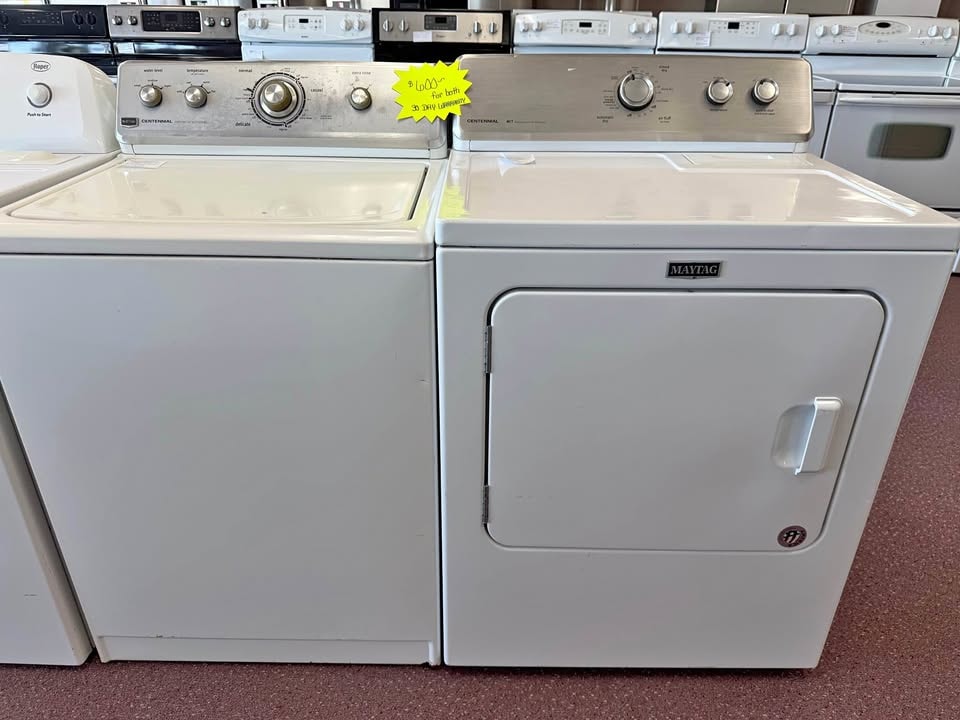 Maytag Centennial 27" Top Load Washer & 29" Electric Dryer Set