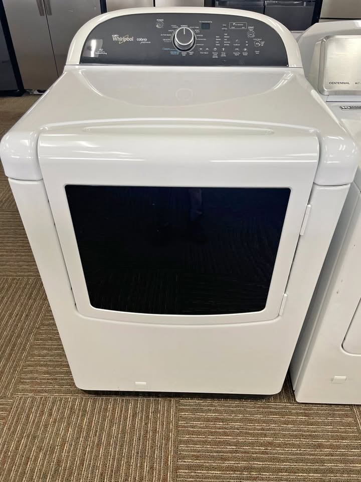 Whirlpool Cabrio Platinum 29" Gas Dryer 7.6 Cu. Ft. — White