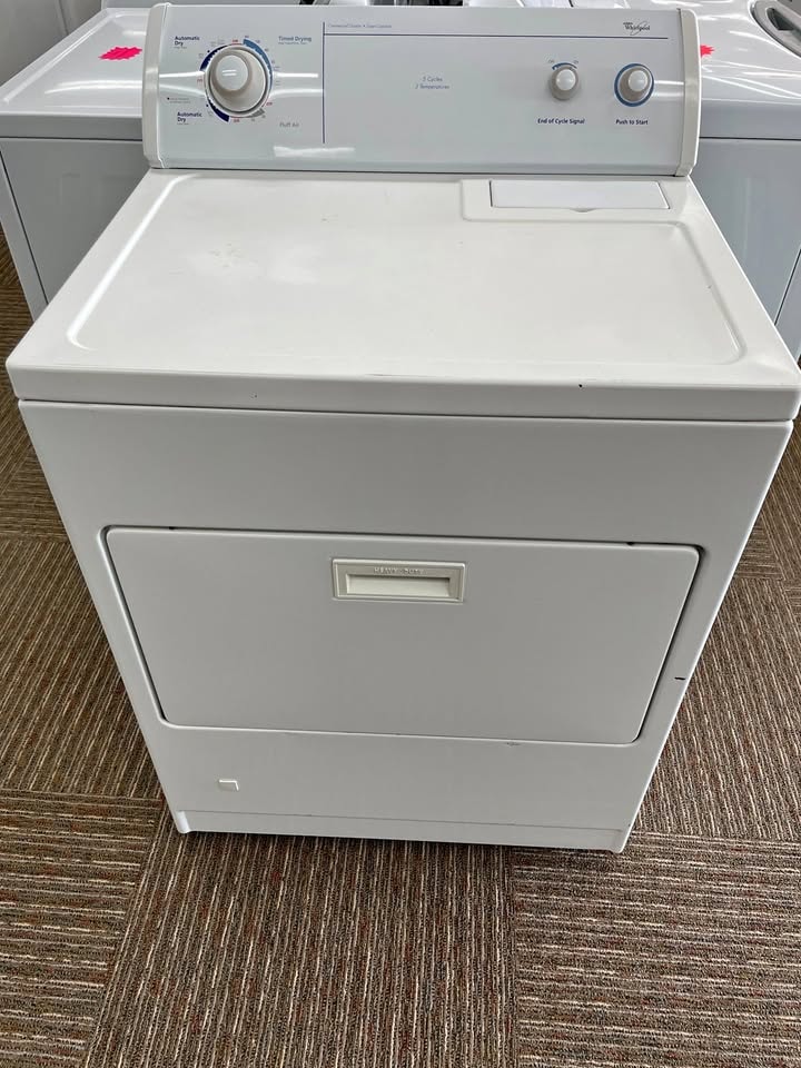Whirlpool 29" Natural Gas Dryer — White